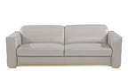 1120 Divanitalia 2-Piece Sofa Set with Adjustable Headrest in Top-grain Italian Leather - Light Grey - SKU 1120-LT-GREY-2PC - view 3