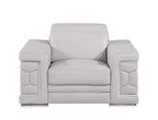 296 Modern Genuine Leather 3-Piece Sofa Set - Light Grey - SKU 296-LT-GREY-3PC - view 7