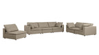 1100 Divanitalia 3-Piece Sofa Set - Top-grain Italian Leather with Ottoman