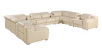 1116 Divanitalia 12-Piece U-Shaped Sectional Sofa in Top Grain Italian Leather with 4 Power Recliners & Power Headrests