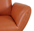 C74 Divanitalia Swivel Chair in Top-grain Italian Leather