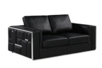 1130 Divanitalia 3-Piece Sofa Set in Top-grain Italian Leather - Black - SKU 1130-BLACK-3PC - view 7