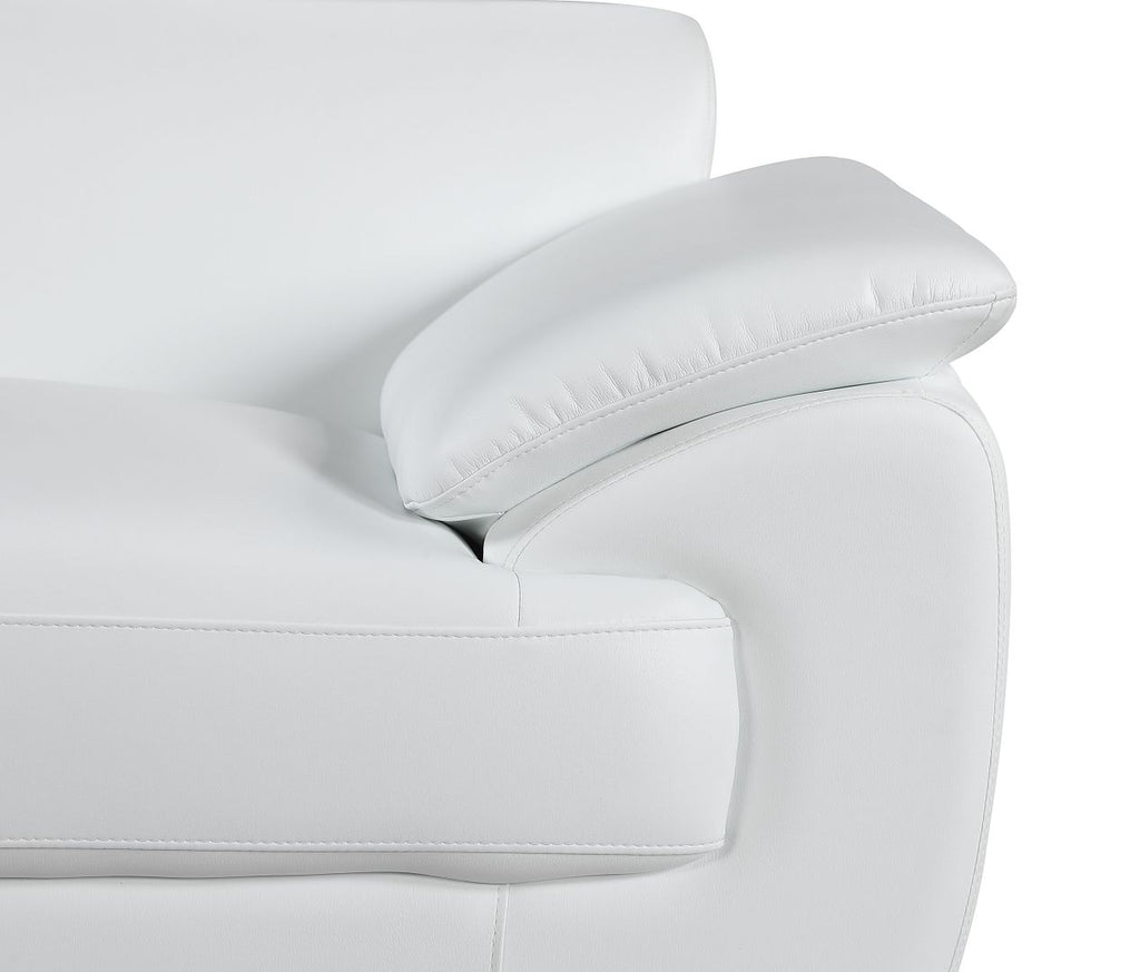 4571 Modern Genuine Leather Sofa - White - SKU 4571-S-WHITE - view 8