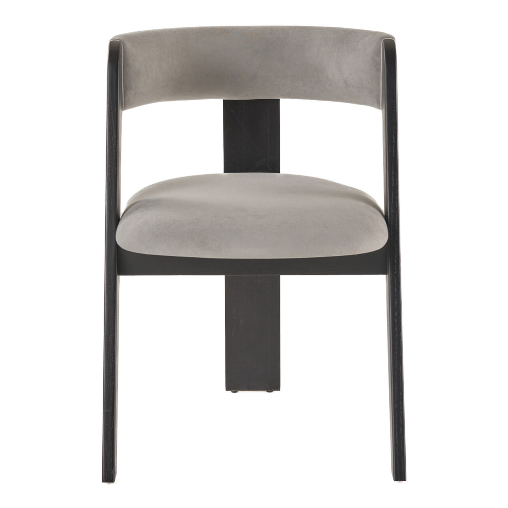 Washington - Modern Cream Fabric + Brown Oak Dining Chair (Set of 2)