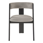 Washington - Modern Cream Fabric + Brown Oak Dining Chair (Set of 2)