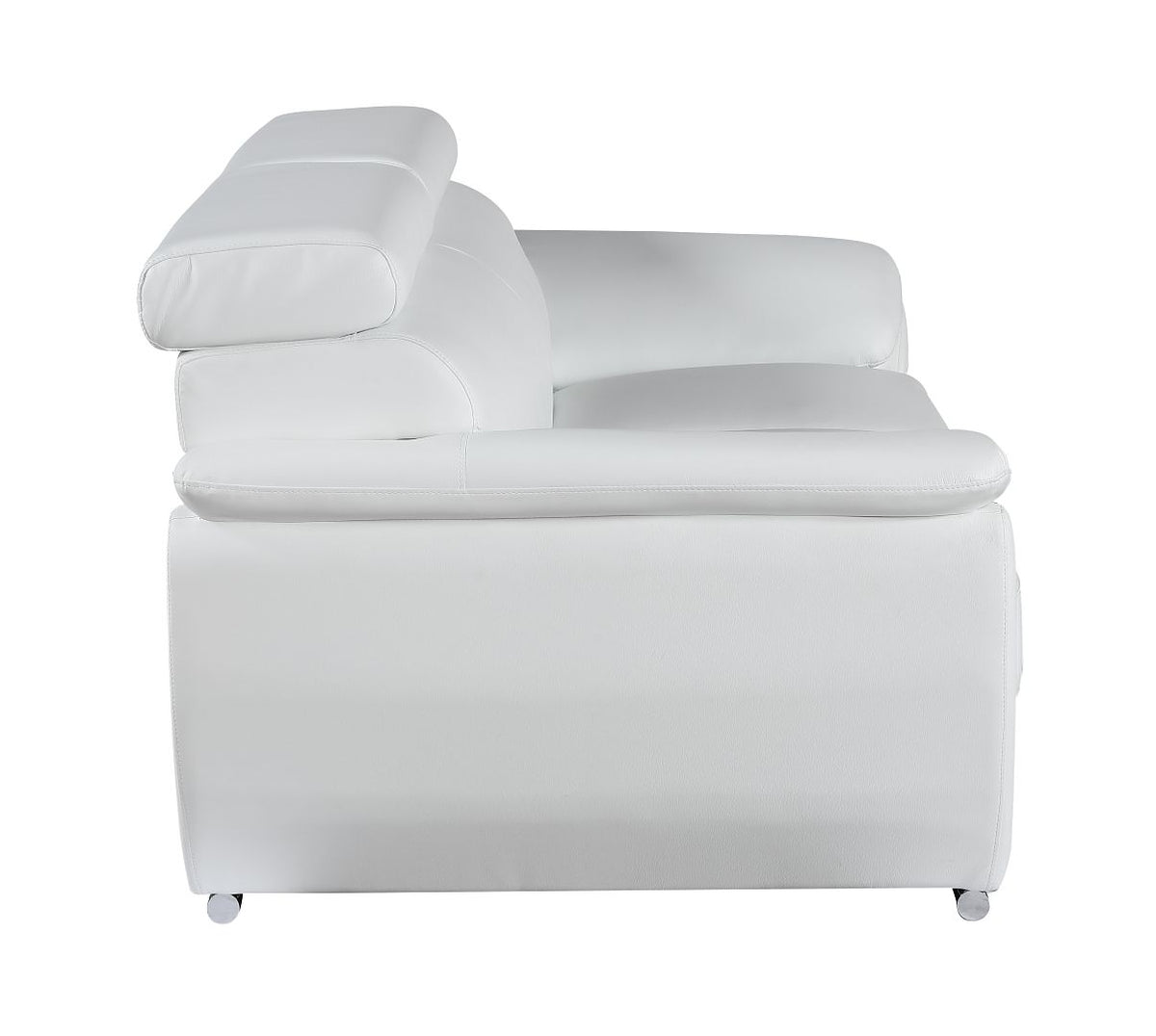 4571 Modern Genuine Leather Loveseat - White - SKU 4571-L-WHITE - view 5