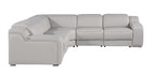 1116 Divanitalia 5-Piece L-Shaped Sectional Sofa in Top Grain Italian Leather with 3 Power Recliners & Power Headrests - Light Grey - SKU 1116-LT-GREY-5PC-3PWR-SECTIONAL- GROUP - view 4