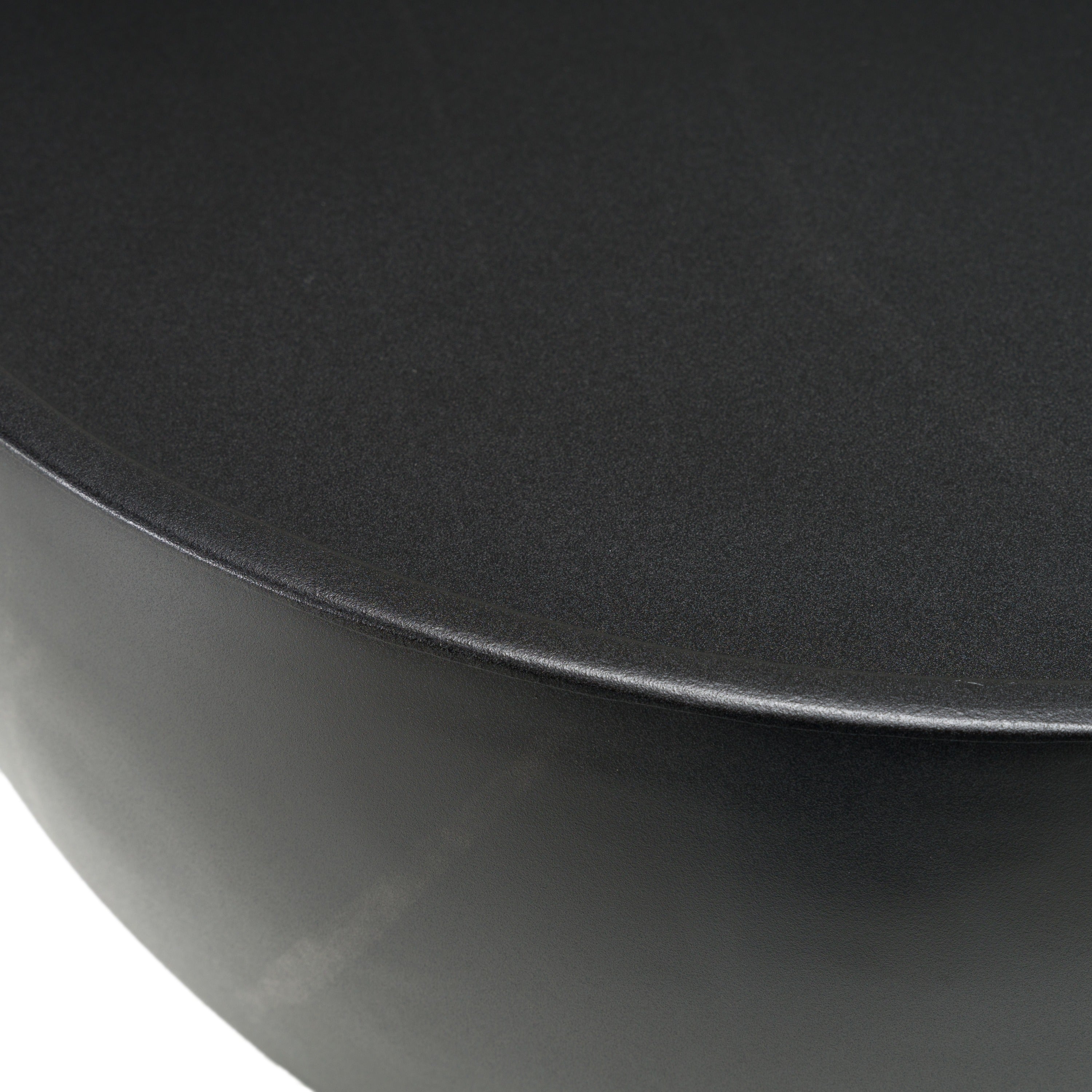 Akron - Modern Black & White Faux Marble Round End Table