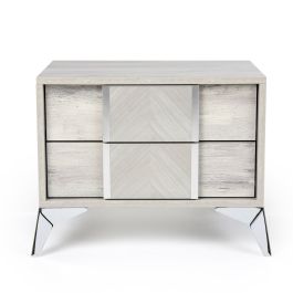 Alexa Italian Modern Grey Nightstand