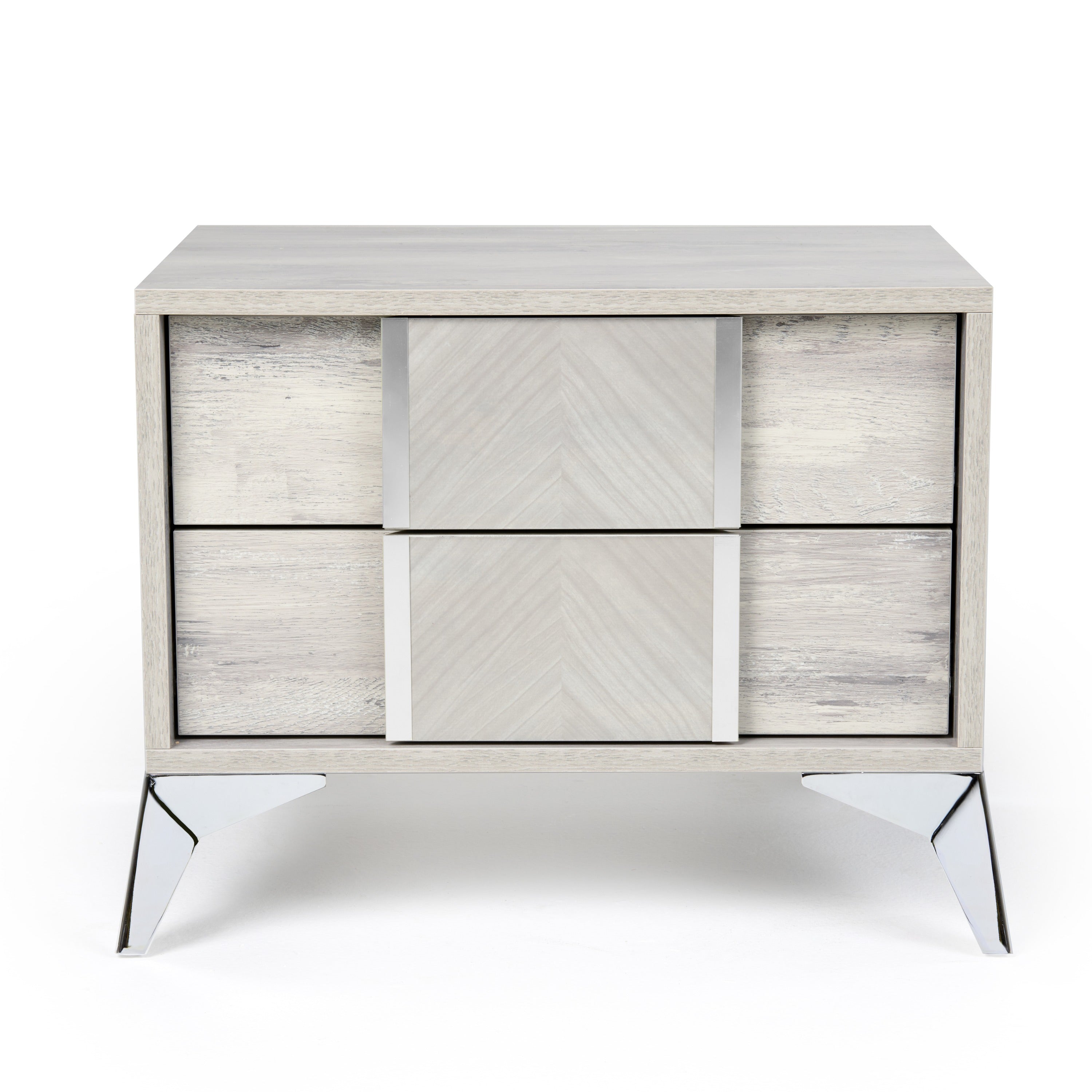 Alexa Italian Modern Grey Nightstand