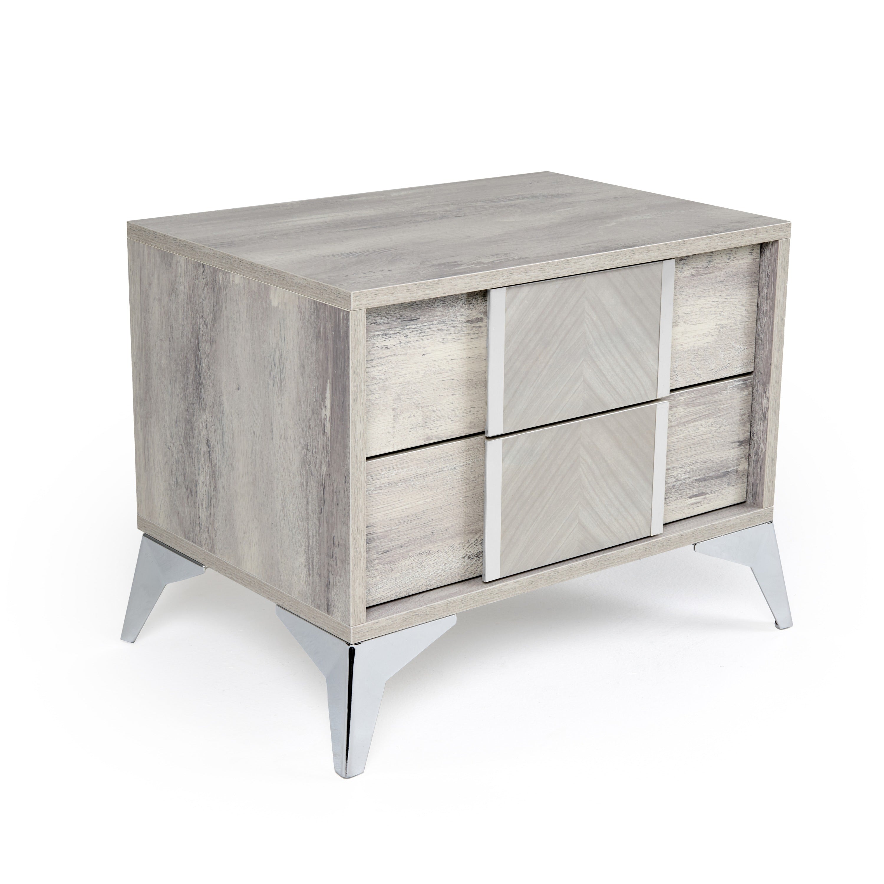 Alexa Italian Modern Grey Nightstand