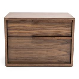 Amberlie - Modern Walnut Nightstand