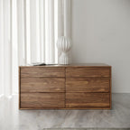 Amberlie - Modern White Vegan Leather + Walnut 4-Piece Bedroom Set - Modern White Vegan Leather + Walnut 4 - Piece Bedroom Set