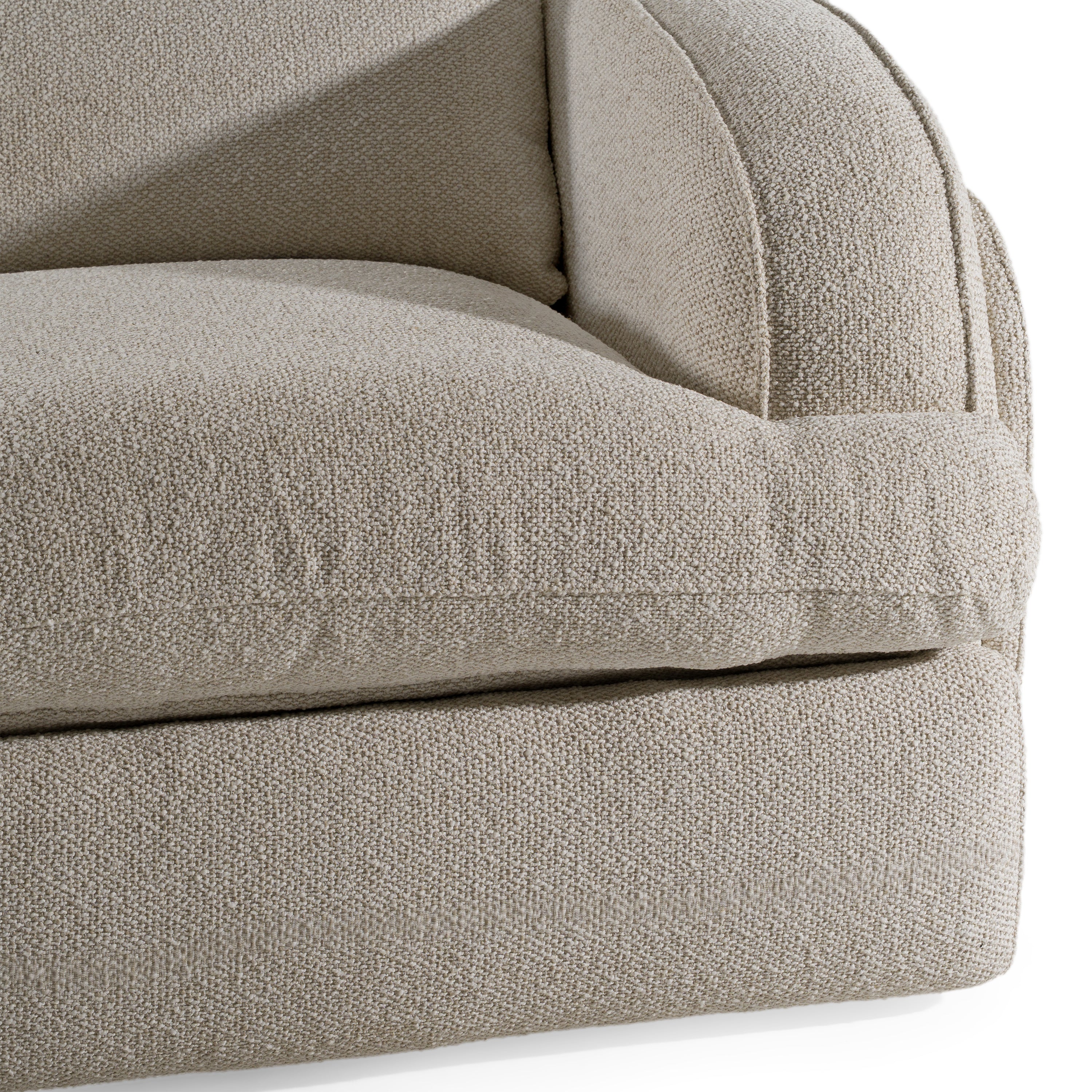 Ambler - Modern Off-White Fabric Sofa with 2 Power Recliners