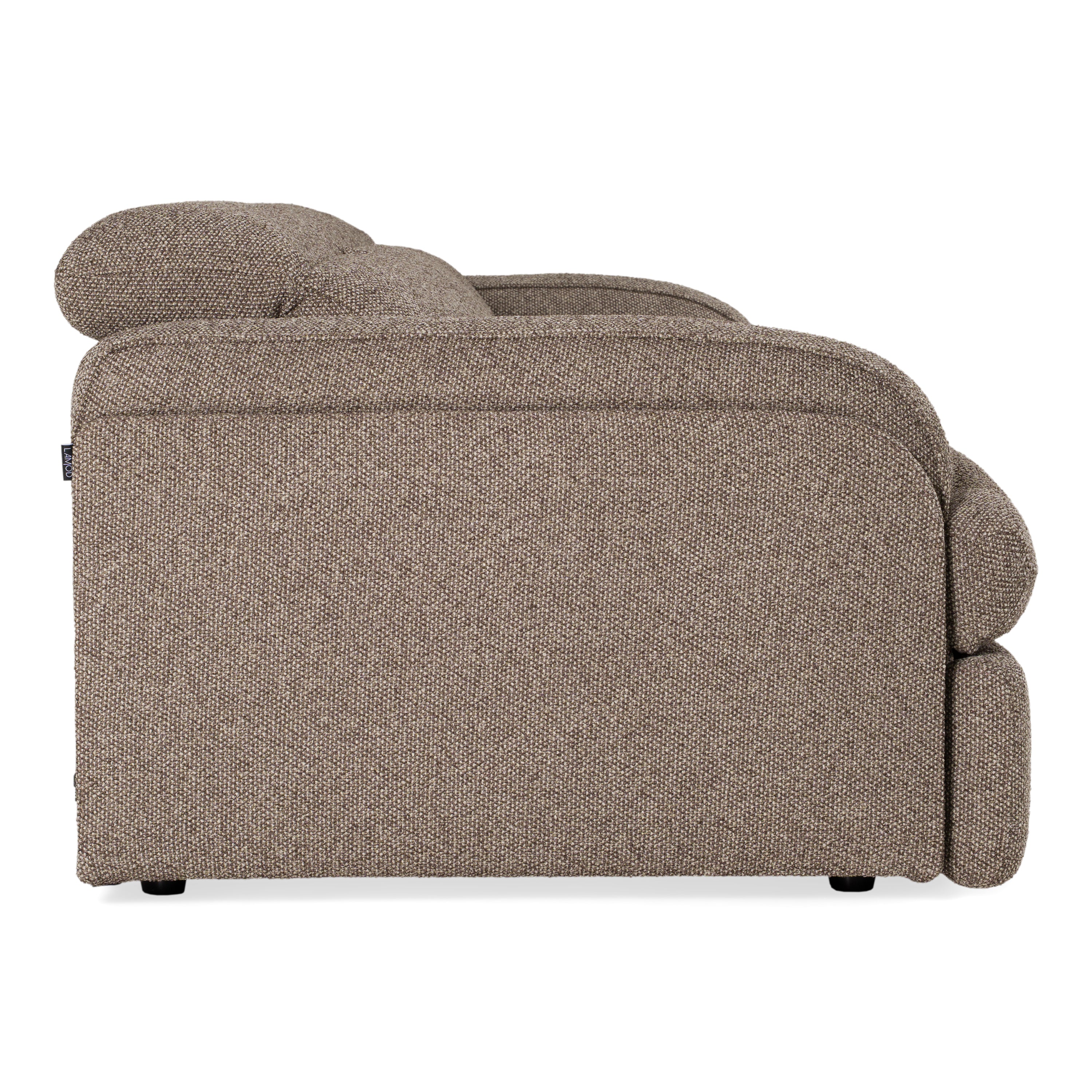 Ambler - Modern Brown Fabric Sofa with 2 Power Recliners