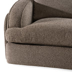 Ambler - Modern Brown Fabric Sectional Sofa with 2 Power Recliners Right Facing Chaise