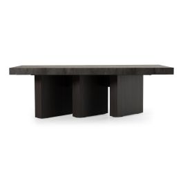 Amsterdam - Modern Grey Volcano & Eucalyptus Oak Dining Table