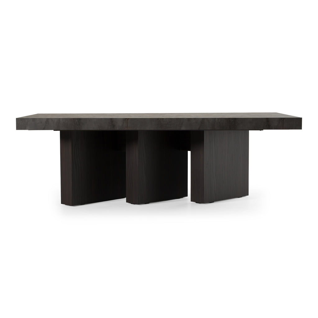 Amsterdam - Modern Grey Volcano & Eucalyptus Oak Dining Table