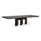 Amsterdam - Modern Grey Volcano & Eucalyptus Oak Dining Table