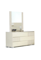 Monza Italian Modern Beige Mirror