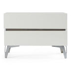 Angela - Italian Modern White Nightstand