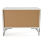 Angela - Italian Modern White Nightstand