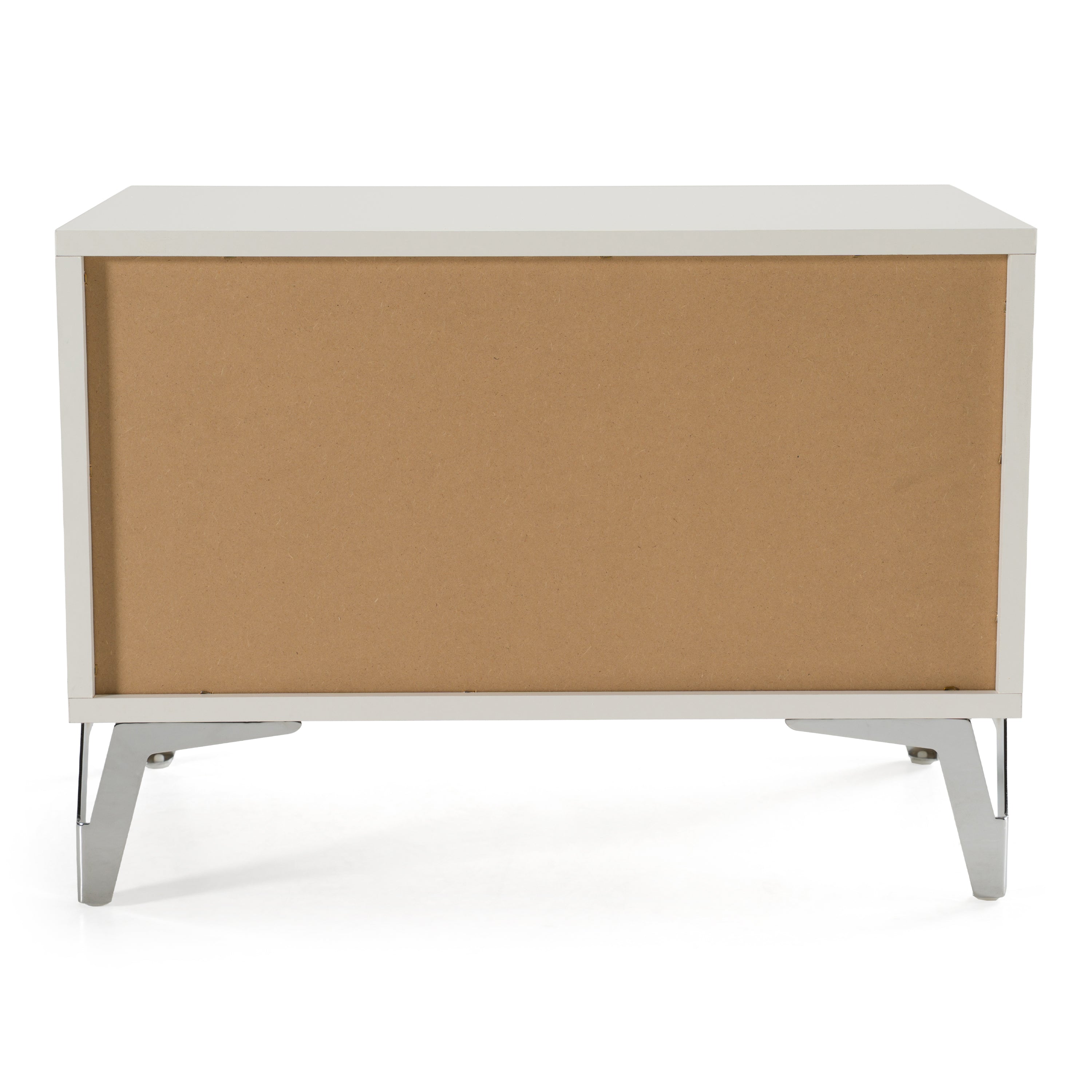 Angela - Italian Modern White Nightstand