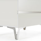 Angela - Italian Modern White Nightstand