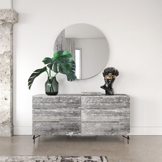 Aria - Italian Modern Multi Grey Bedroom Set - Italian Modern Multi Grey Bedroom Set - Eastern King
