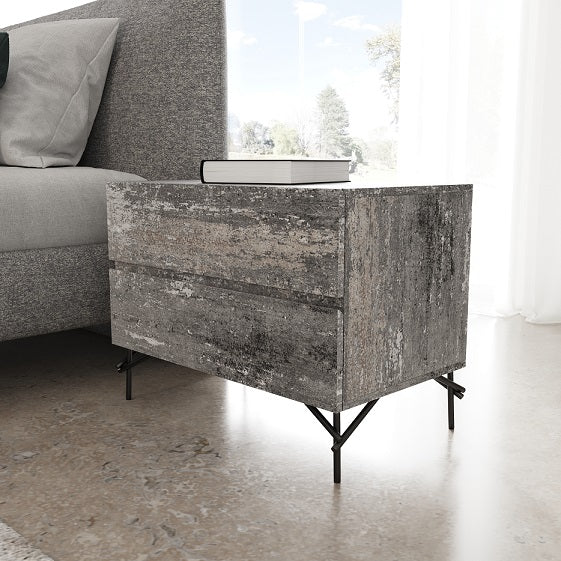 Aria - Italian Modern Multi Grey Bedroom Set - Italian Modern Multi Grey Bedroom Set