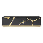 Aspen - Modern Black & Gold TV Stand