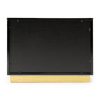 Aspen - Modern Wide Black and Gold Nightstand