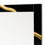 Aspen - Modern Black Large Mirror