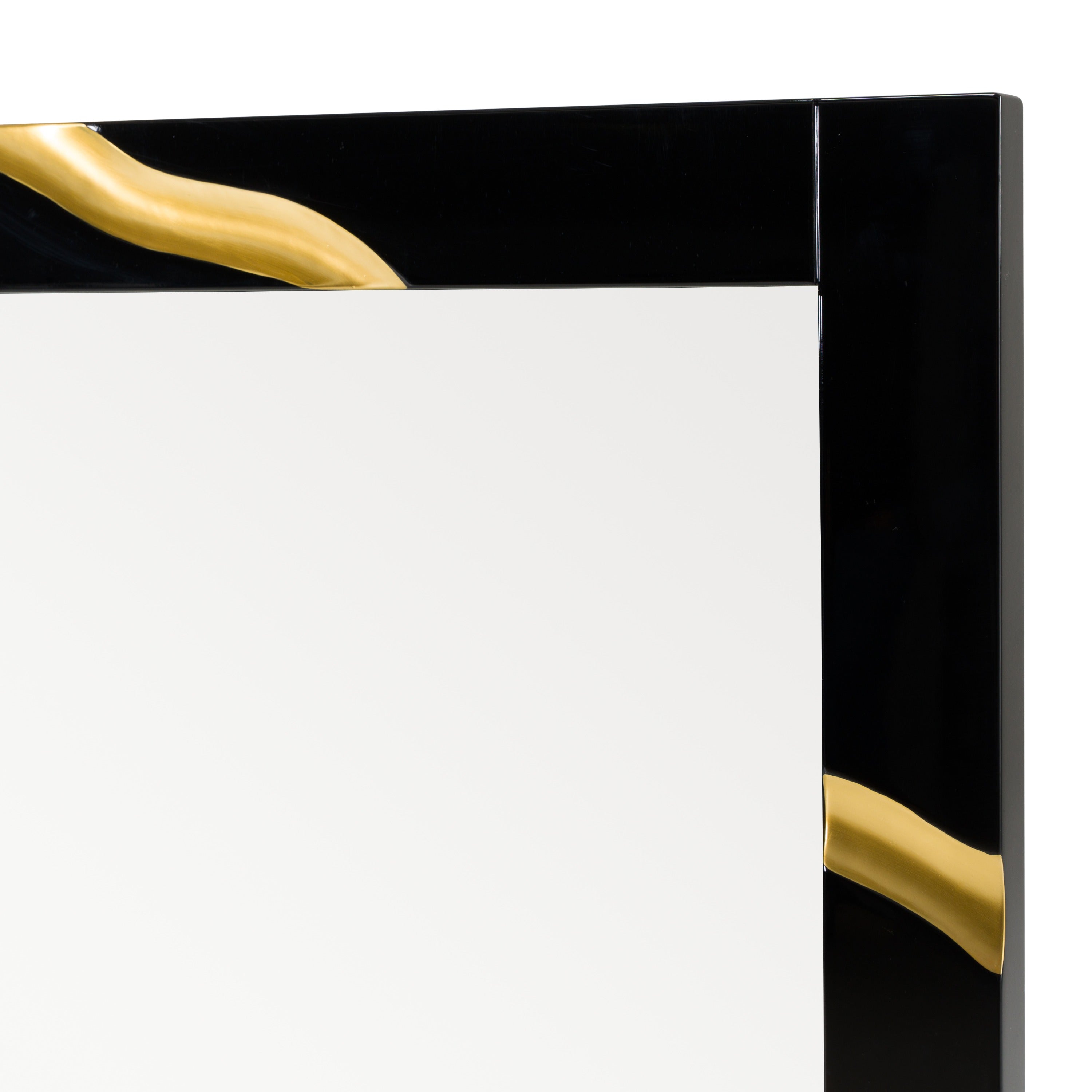 Aspen - Modern Black Large Mirror