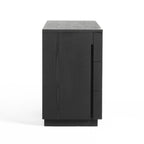Aspen - Modern Matte Brown Ash & Silver Dresser