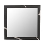 Aspen - Modern Matte Brown Ash & Silver Mirror