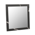 Aspen - Modern Matte Brown Ash & Silver Mirror