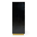 Aspen - Modern Black & Gold Wide Chest