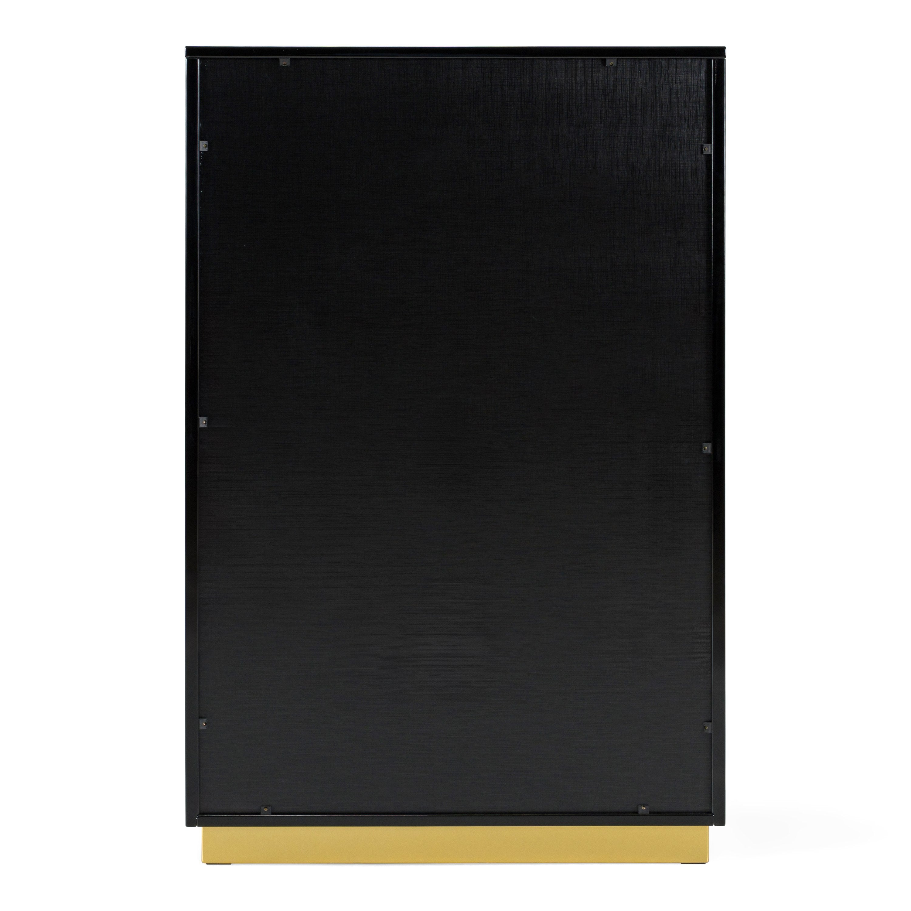 Aspen - Modern Black & Gold Wide Chest