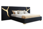 Aspen - Modern Black + Gold 4-Piece Bedroom Set - Modern Black + Gold 4 - Piece Bedroom Set