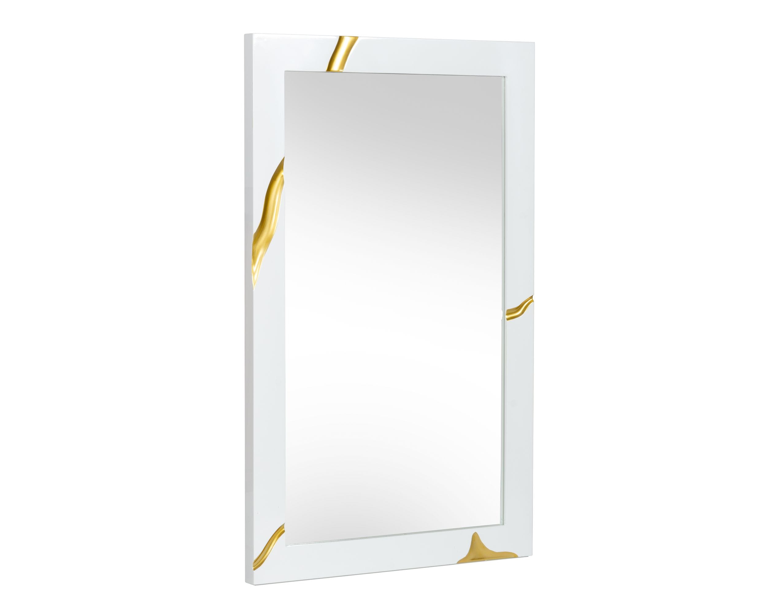 Aspen Modern White Mirror