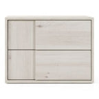 Asus - Italian Modern White Washed Oak Nightstand