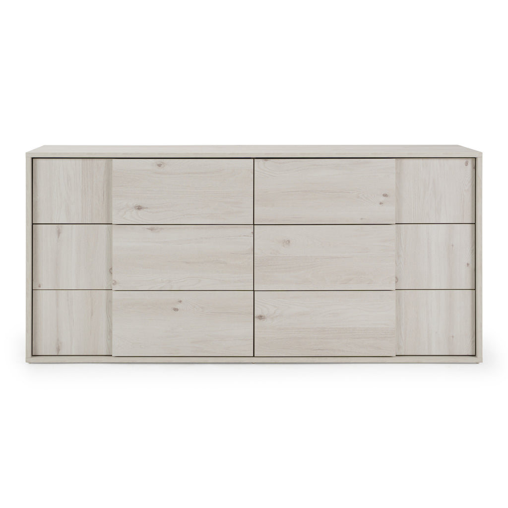 Asus - Italian Modern White Washed Oak Dresser