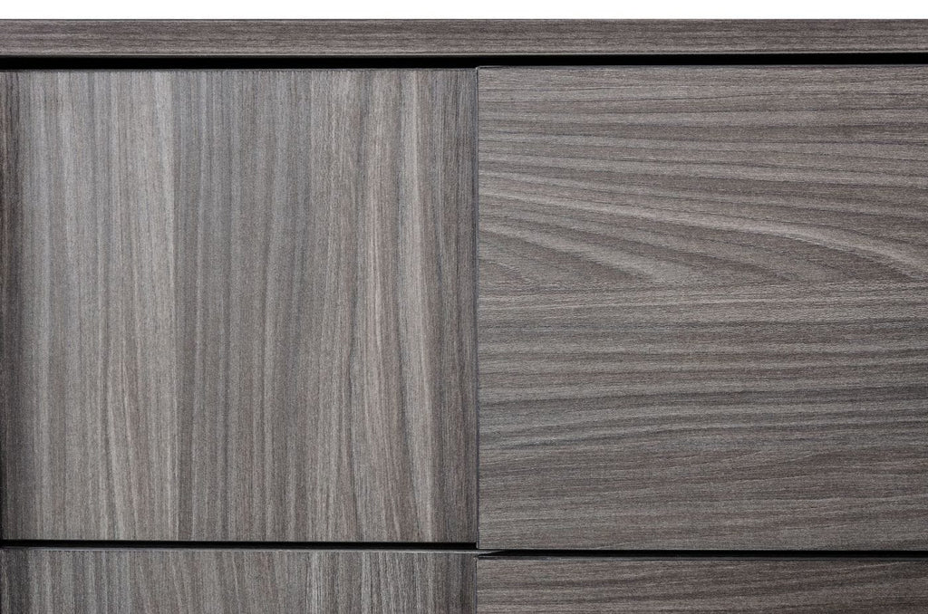 Asus - Italian Modern Elm Grey Dresser
