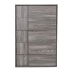 Asus - Italian Modern Elm Grey Chest