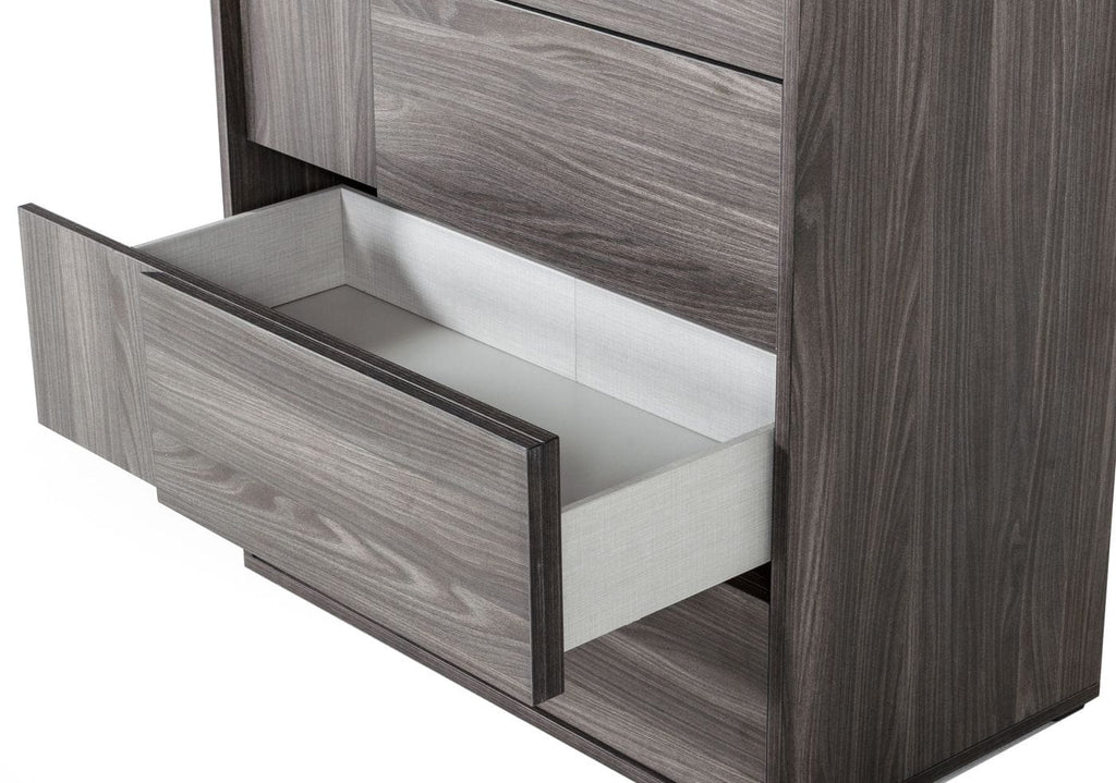 Asus - Italian Modern Elm Grey Chest