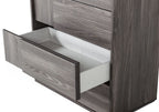 Asus - Italian Modern Elm Grey Chest