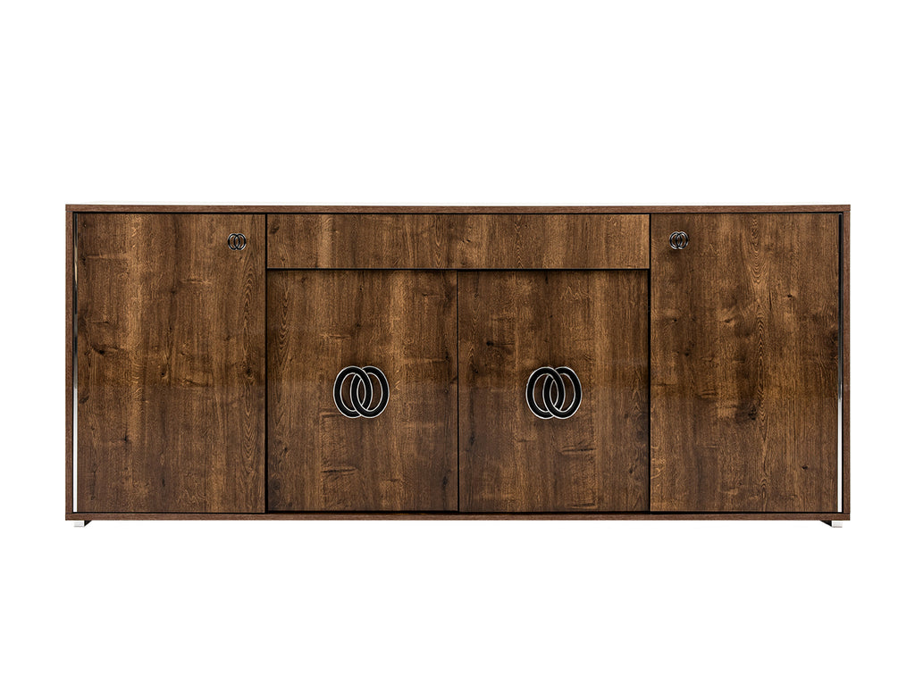Athen Italian Modern 4 - Door Buffet