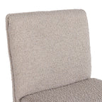 Atlanta - Modern Beige Fabric & Brass Counter Chair
