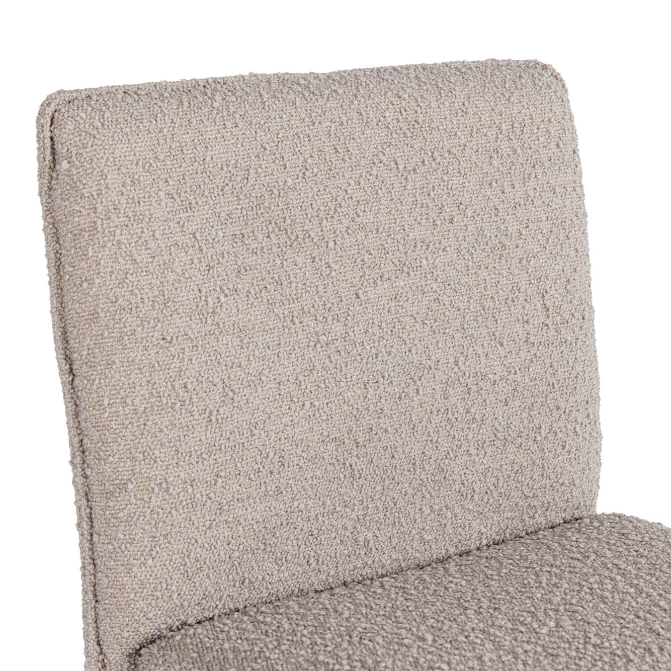 Atlanta - Modern Beige Fabric & Brass Counter Chair